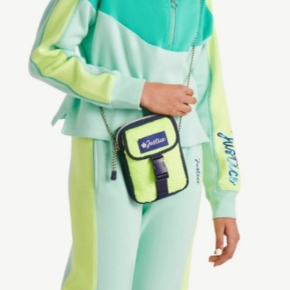 Girls Justice Crossbody Bag with Braided Strap